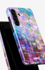 Samsung Galaxy A55 5G Tough Case – Purple Hearts - View 4