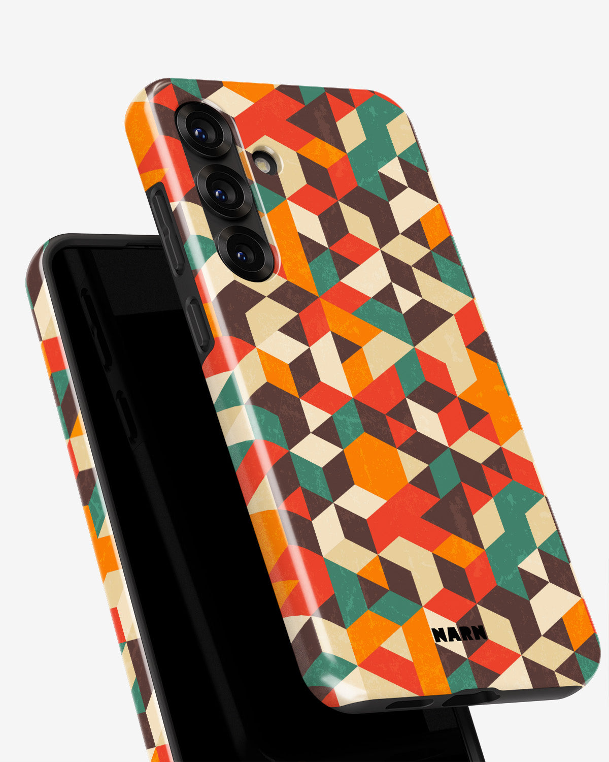 Samsung Galaxy A55 5G Tough Case – Retro Geometric - View 4