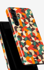 Samsung Galaxy A55 5G Tough Case – Retro Geometric - View 4