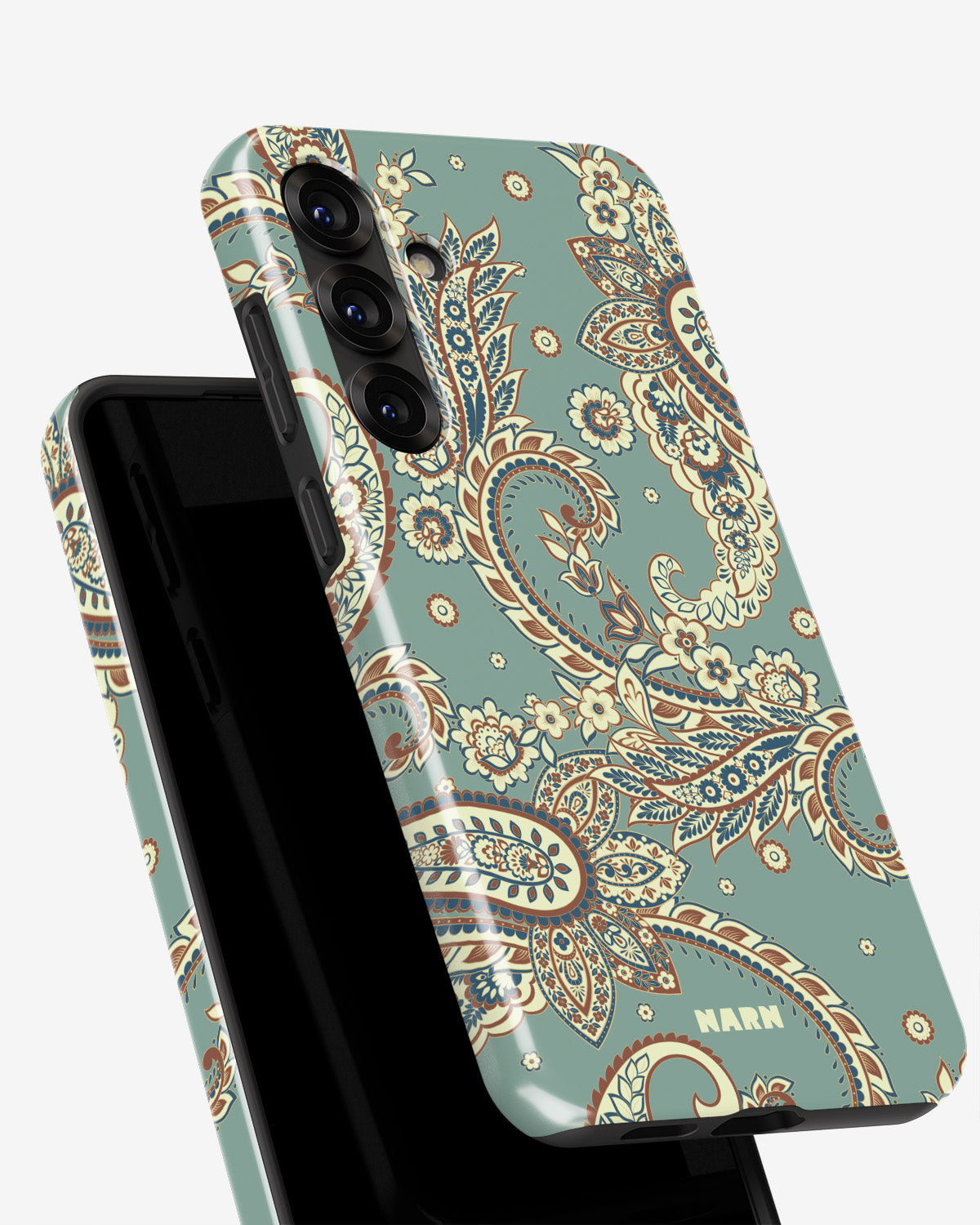 Samsung Galaxy A55 5G Tough Case – Paisley Green - View 4
