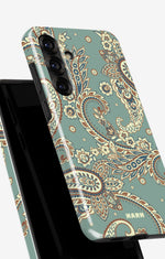 Samsung Galaxy A55 5G Tough Case – Paisley Green - View 4