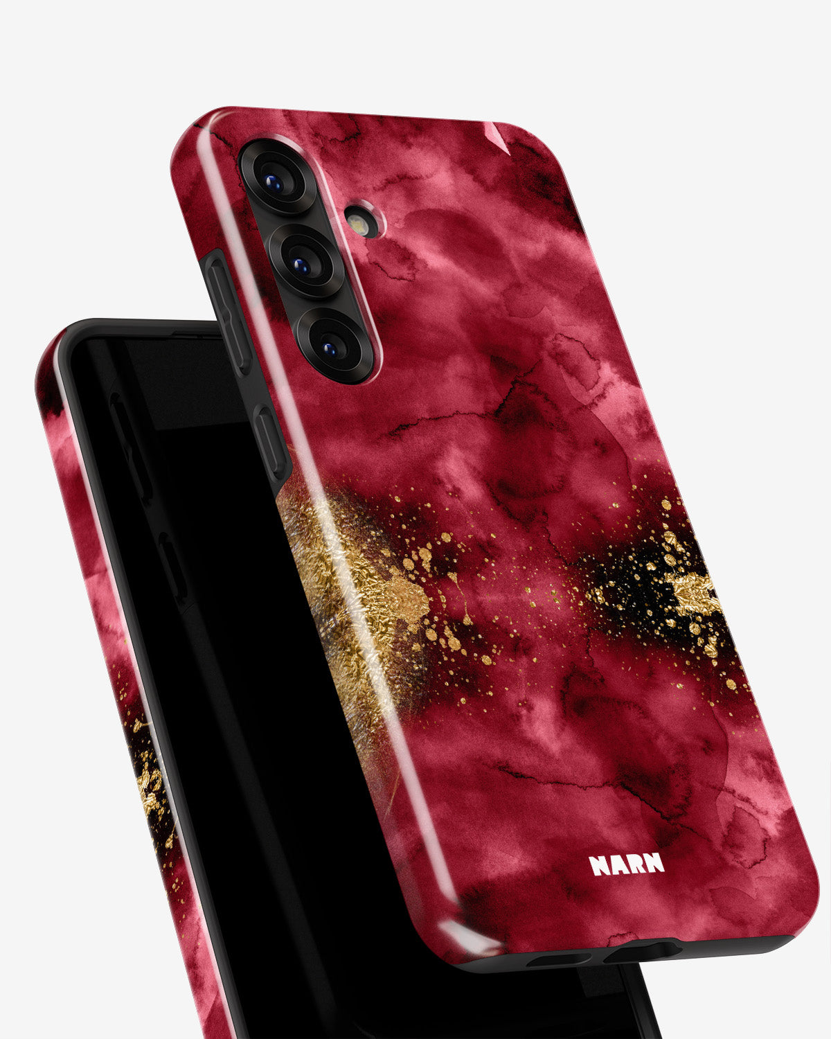 Samsung Galaxy A55 5G Tough Case – Burgendy Shimmer - View 4