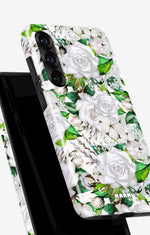 Samsung Galaxy A55 5G Tough Case – White Bloom - View 4