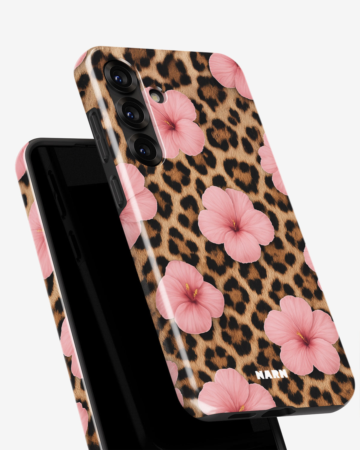 Samsung Galaxy A55 5G Tough Case – Leopard Flower - View 4