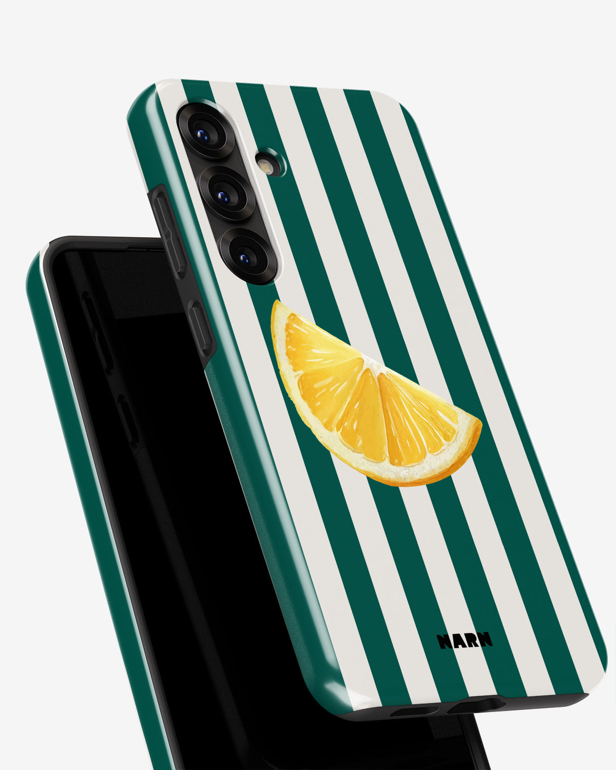 Samsung Galaxy A55 5G Tough Case – Lemon Stripes - View 4