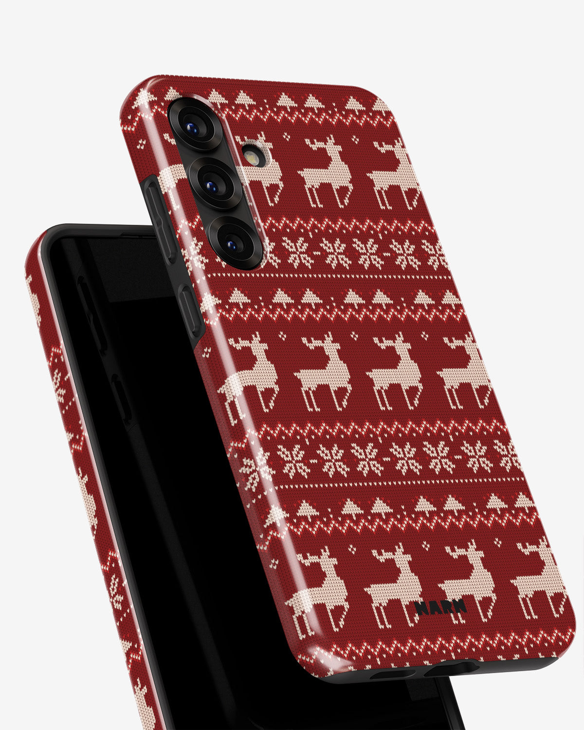 Samsung Galaxy A55 5G Tough Case – Reindeer Knit - View 4