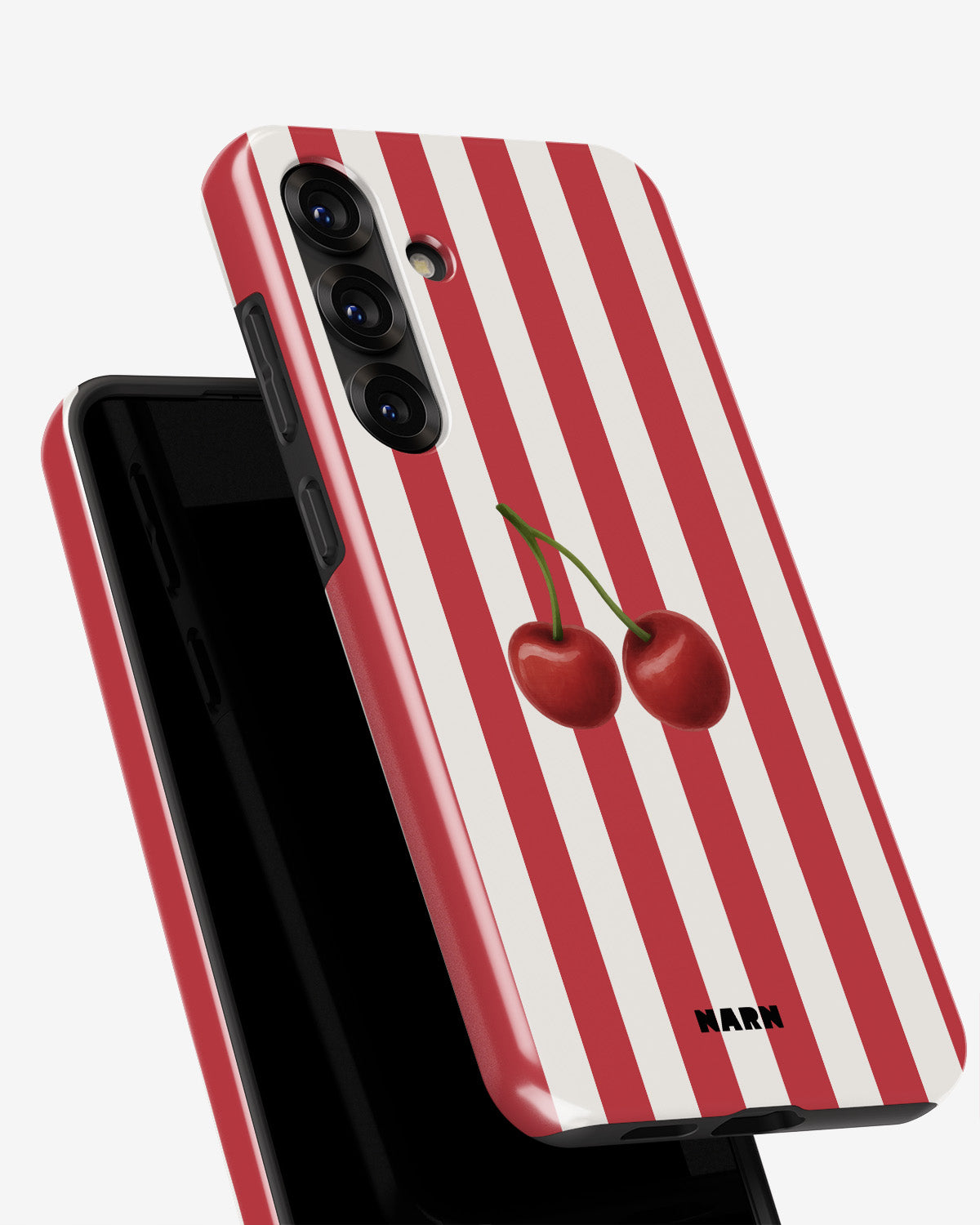 Samsung Galaxy A55 5G Tough Case – Cherry Stripes - View 4