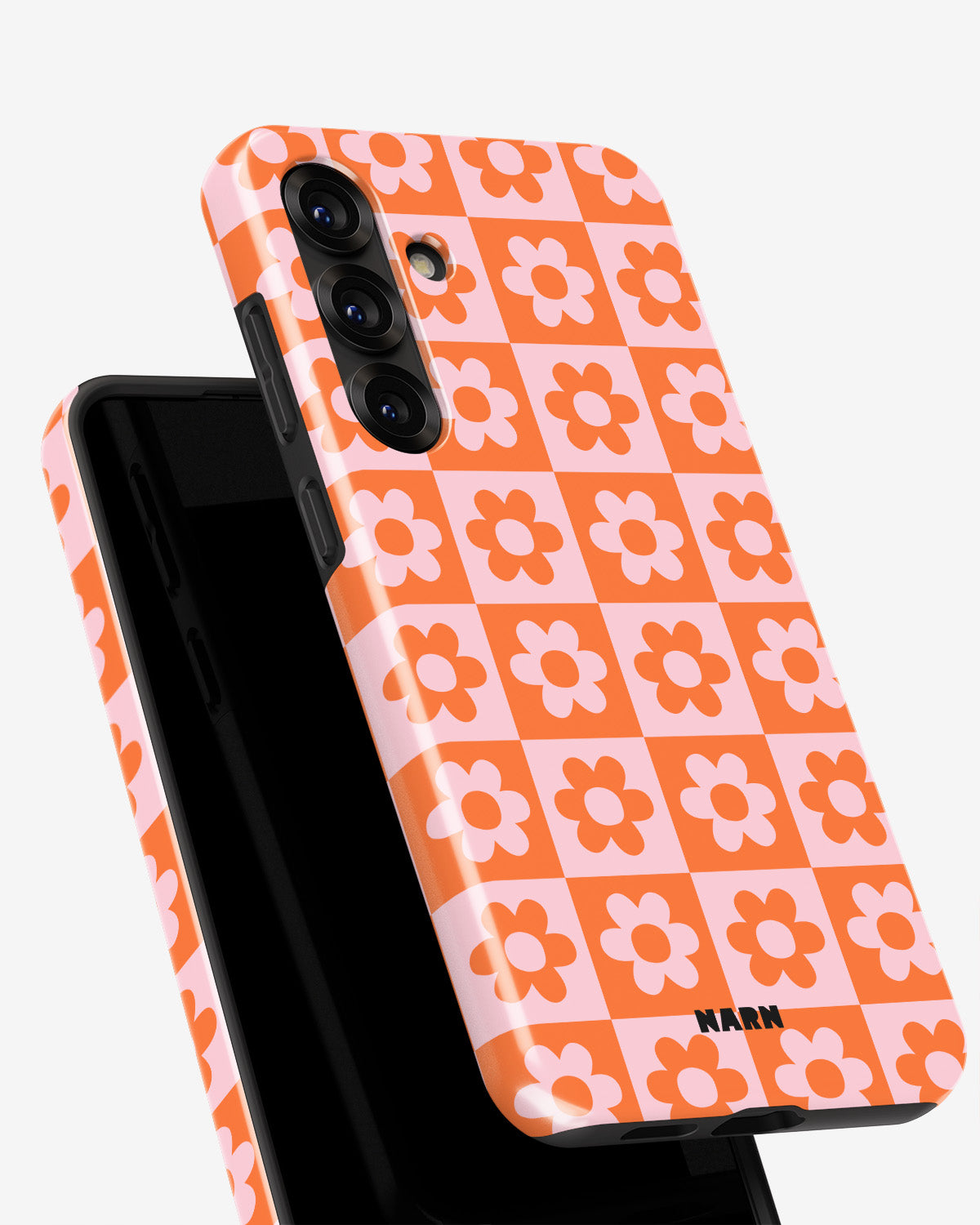 Samsung Galaxy A55 5G Tough Case – Peach Petals - View 4