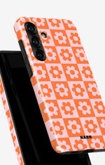 Samsung Galaxy A55 5G Tough Case – Peach Petals - View 4