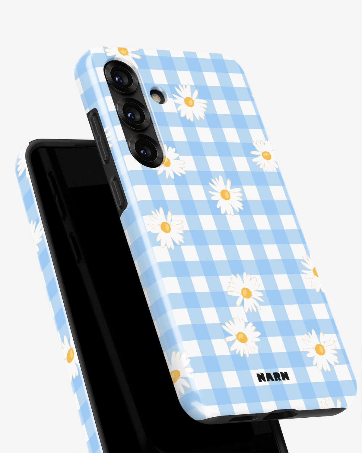 Samsung Galaxy A55 5G Tough Case – Blue Daisies - View 4