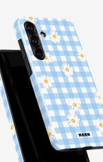Samsung Galaxy A55 5G Tough Case – Blue Daisies - View 4
