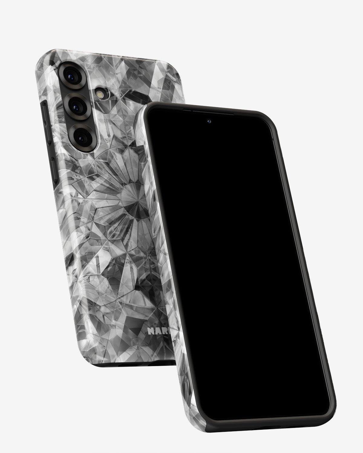 Samsung Galaxy A55 5G Tough Case – Grey Crystals - View 5