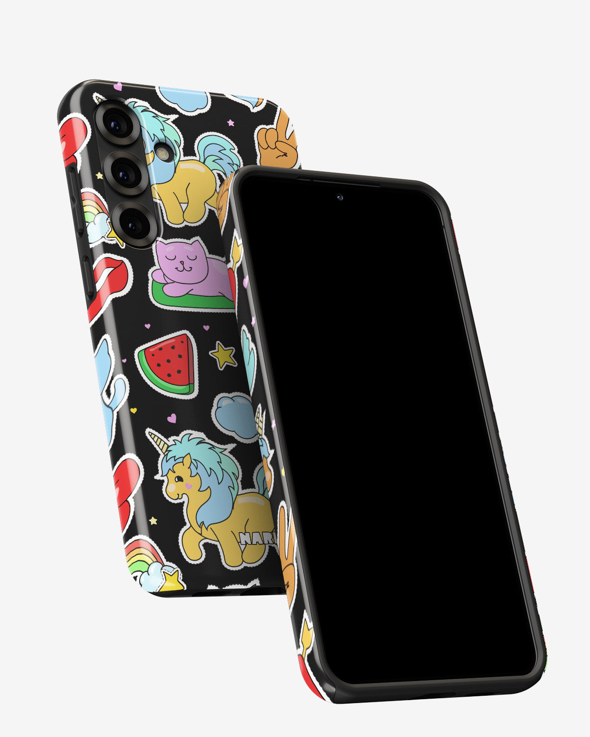 Samsung Galaxy A55 5G Tough Case – Cute Stickers - View 5