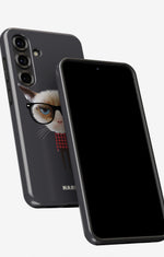 Samsung Galaxy A55 5G Tough Case – Hipster Cat - View 5