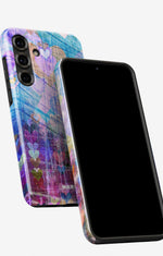 Samsung Galaxy A55 5G Tough Case – Purple Hearts - View 5