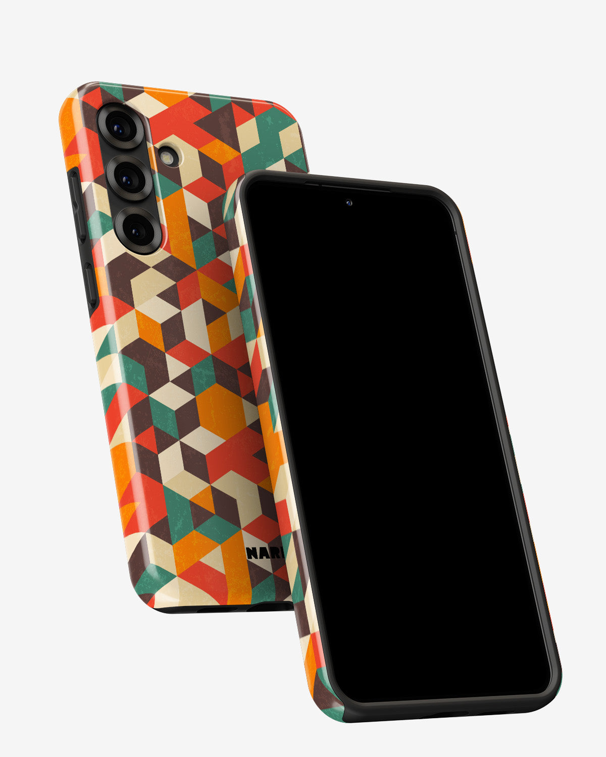 Samsung Galaxy A55 5G Tough Case – Retro Geometric - View 5