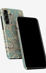 Samsung Galaxy A55 5G Tough Case – Paisley Green - View 5