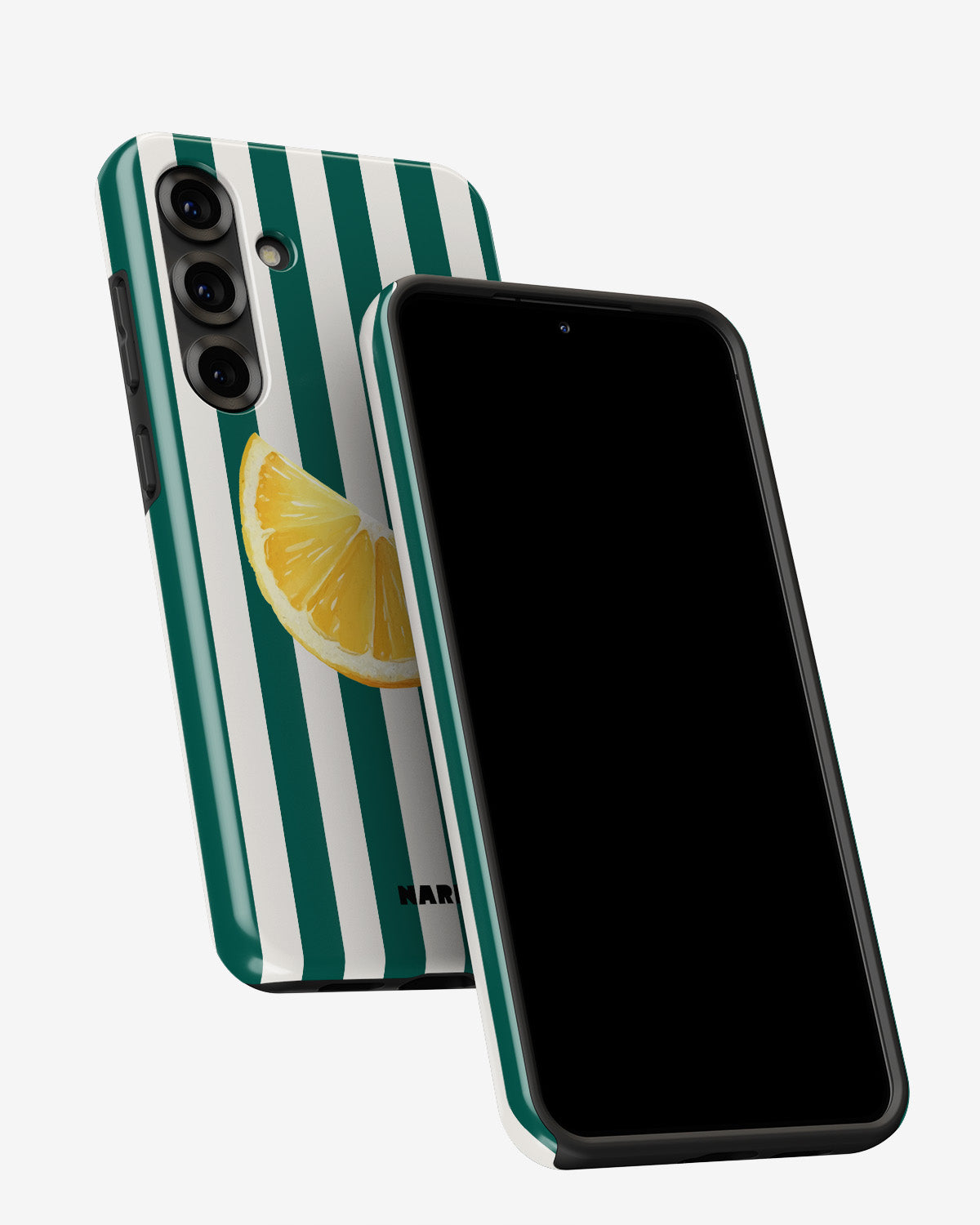 Samsung Galaxy A55 5G Tough Case – Lemon Stripes - View 5