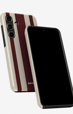 Samsung Galaxy A55 5G Tough Case – Bordeaux Stripe - View 5