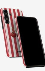Samsung Galaxy A55 5G Tough Case – Cherry Stripes - View 5