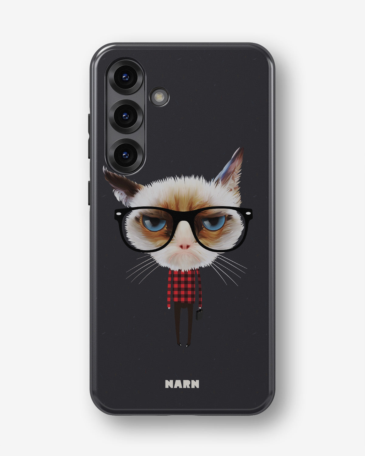 Samsung Galaxy A54 5G Tough Case – Hipster Cat - View 1