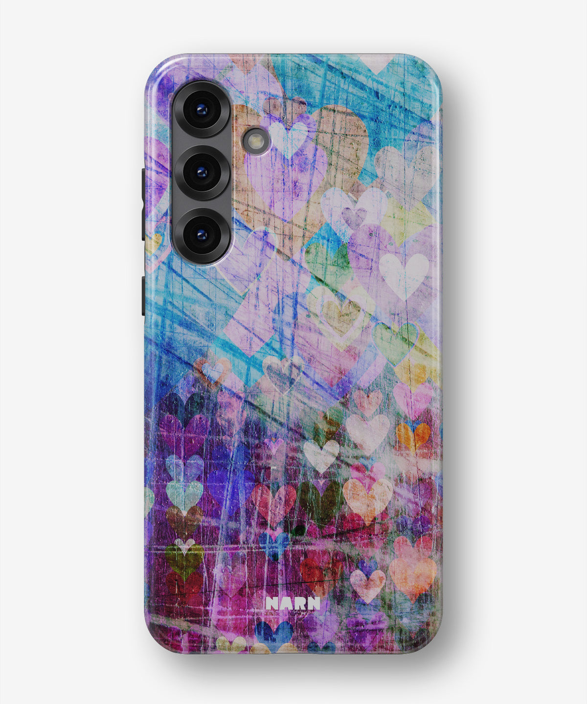 Samsung Galaxy A54 5G Tough Case – Purple Hearts - View 1