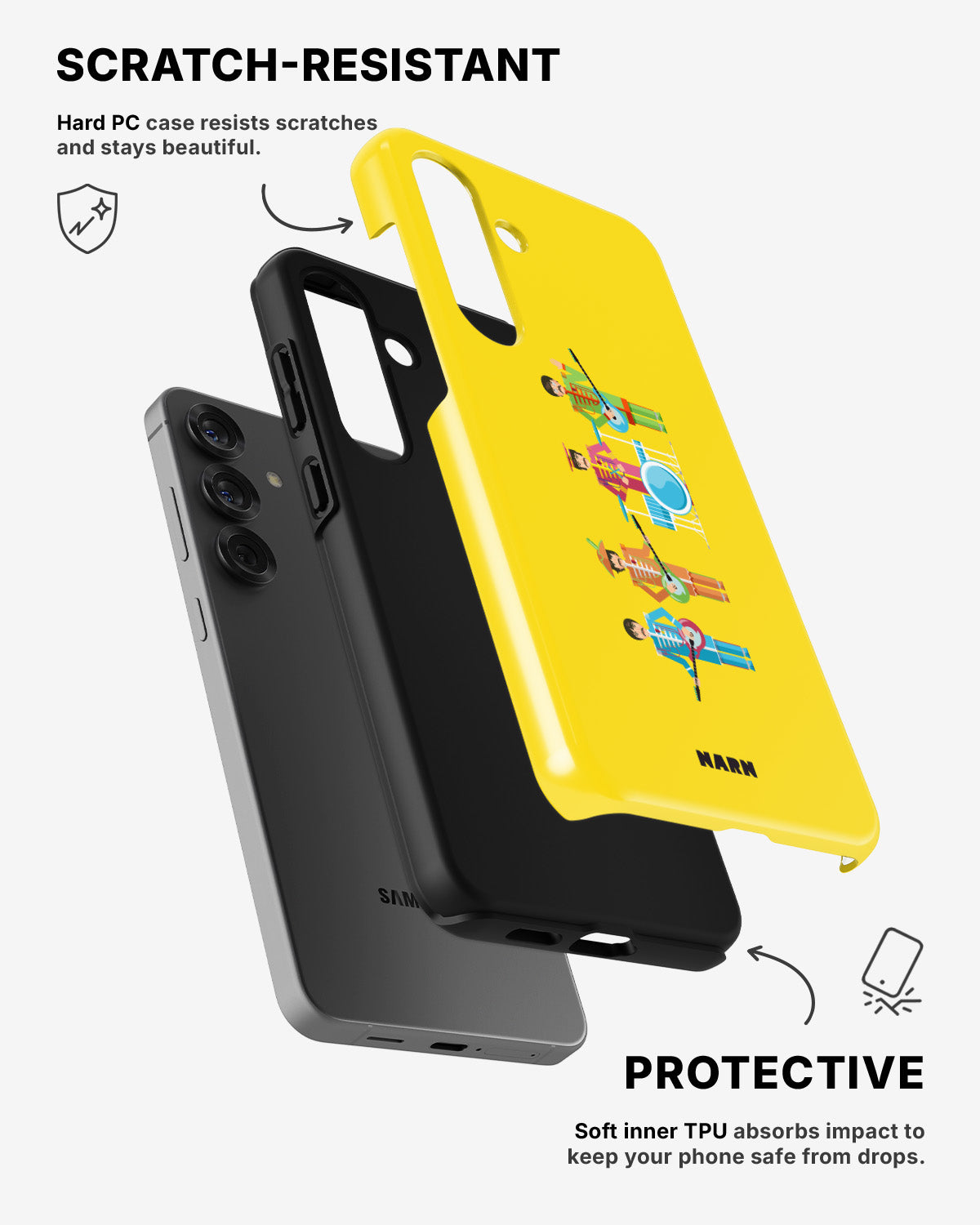 Samsung Galaxy A54 5G Tough Case – Beatles Yellow - View 2