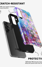 Samsung Galaxy A54 5G Tough Case – Purple Hearts - View 2
