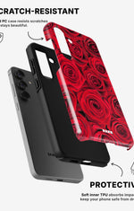 Samsung Galaxy A54 5G Tough Case – Red Roses - View 2