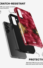 Samsung Galaxy A54 5G Tough Case – Burgendy Shimmer - View 2