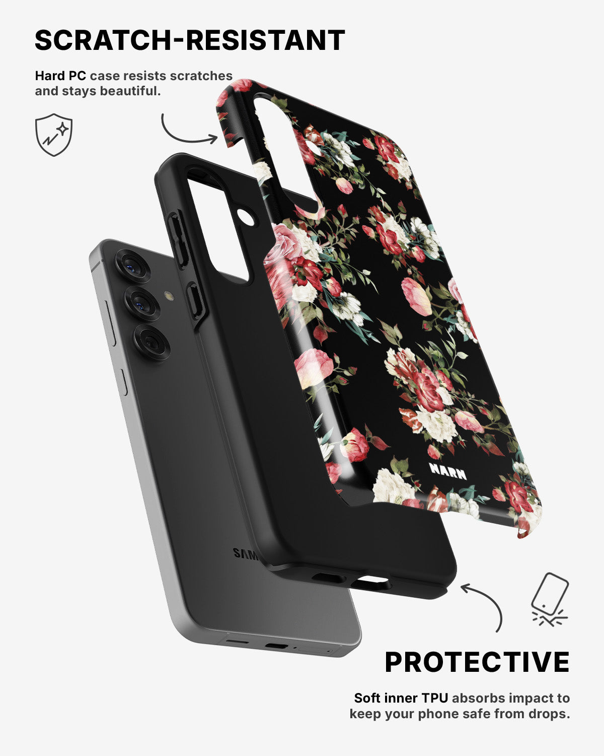Samsung Galaxy A54 5G Tough Case – Bouquet - View 2