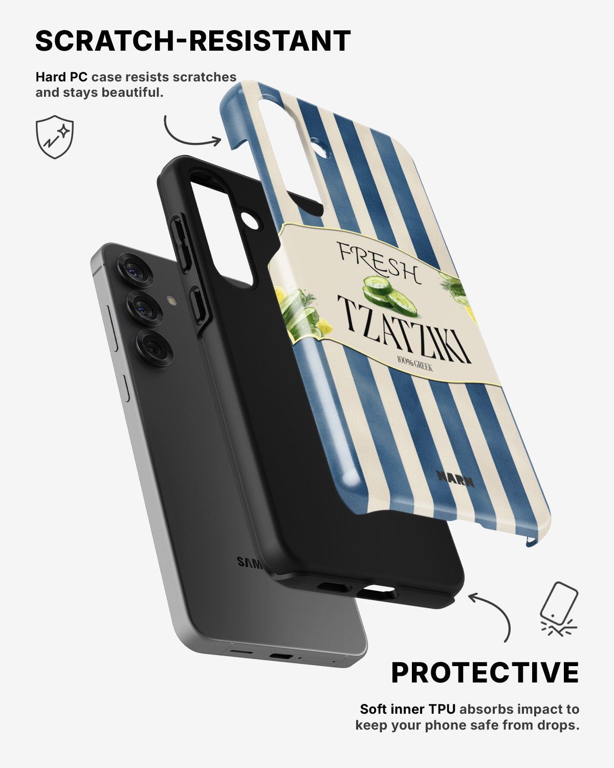 Samsung Galaxy A54 5G Tough Case – Greek Blues - View 2