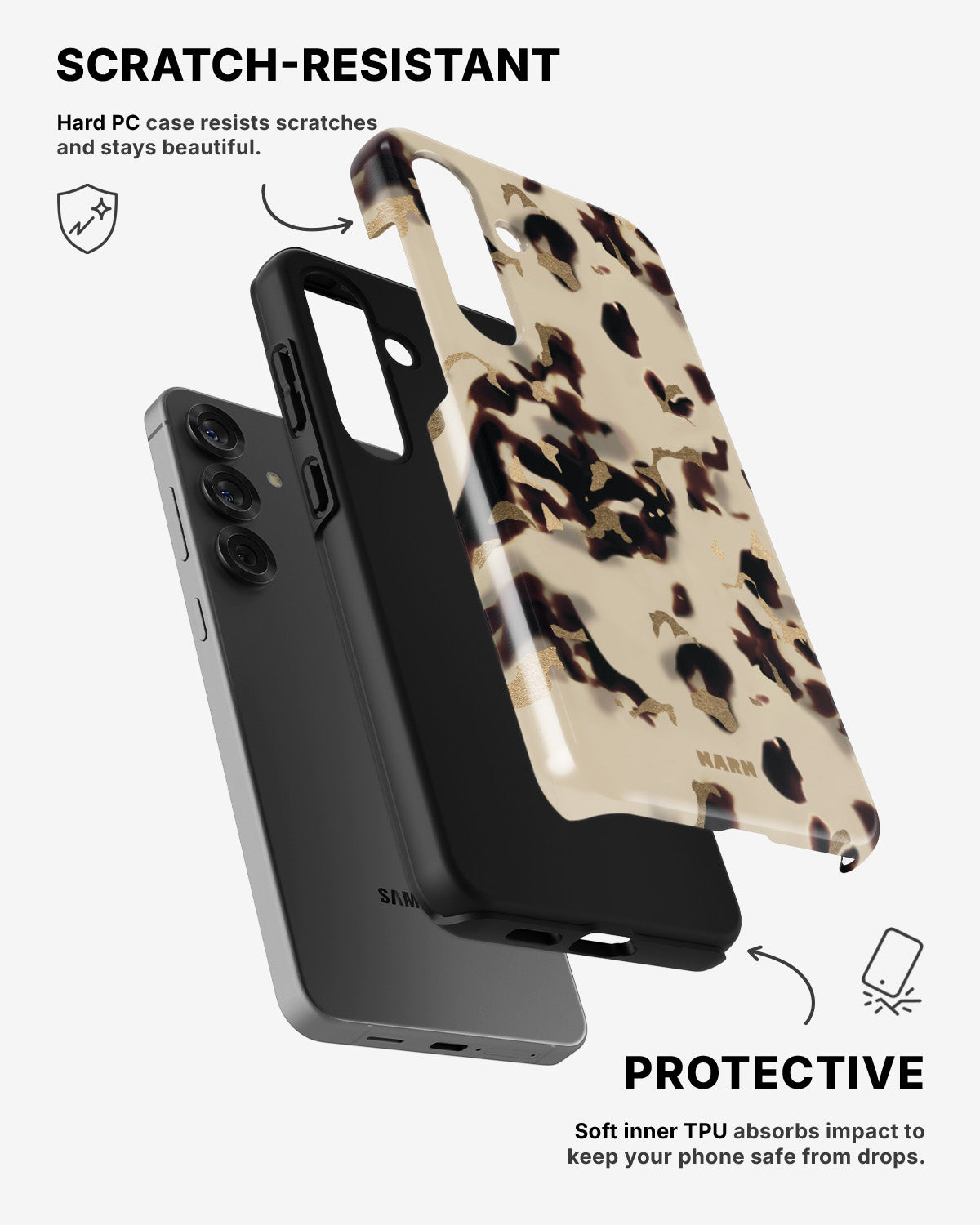 Samsung Galaxy A54 5G Tough Case – Golden Tortoise - View 2