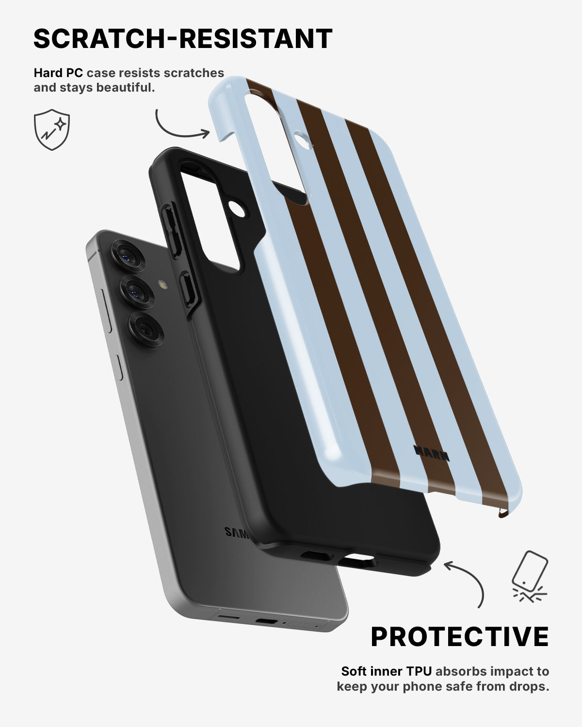 Samsung Galaxy A54 5G Tough Case – Bistro Stripes - View 2