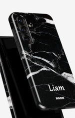 Samsung Galaxy A54 5G Tough Case – Custom - Black Marble - View 4