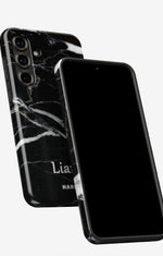 Samsung Galaxy A54 5G Tough Case – Custom - Black Marble - View 5