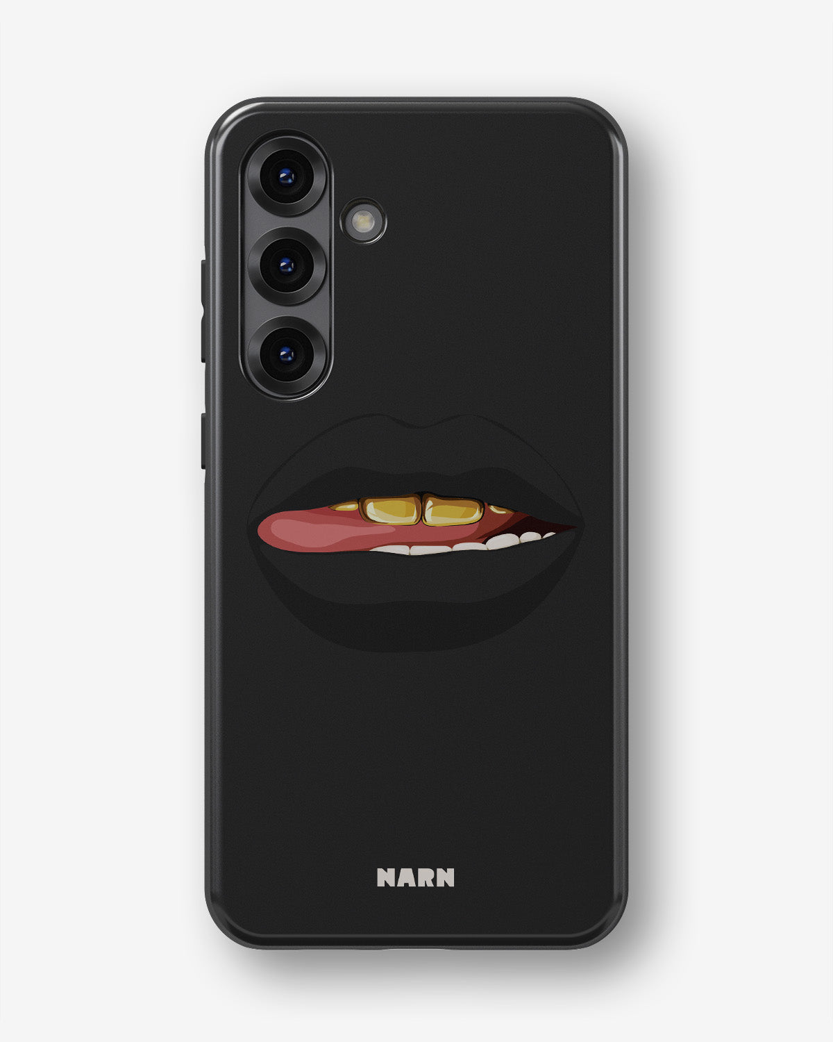 Samsung Galaxy S23 Plus Tough Case – Golden Lips - View 1