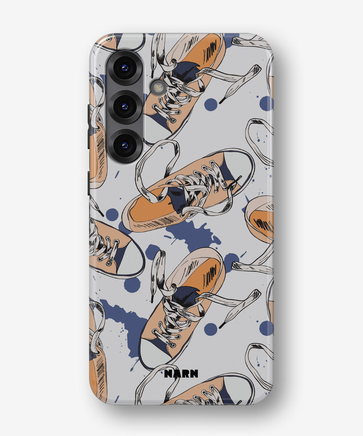 Samsung Galaxy S23 Plus Tough Case – Apricot Sneakers - View 1