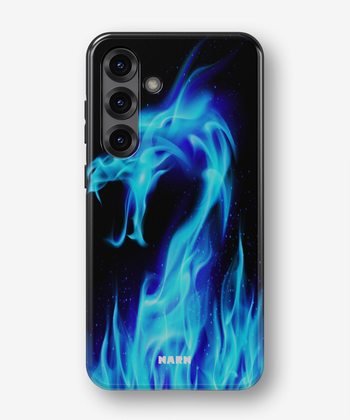 Samsung Galaxy S23 Plus Tough Case – Blue Flames Dragon - View 1