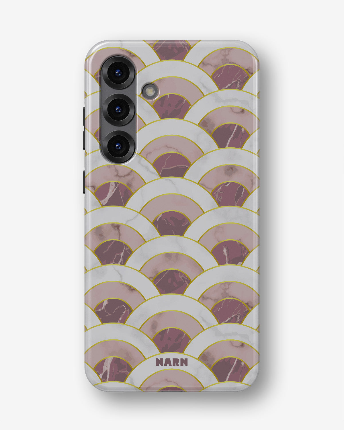 Samsung Galaxy S23 Plus Tough Case – Pink Marble Waves - View 1