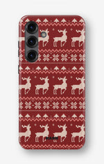 Samsung Galaxy S23 Plus Tough Case – Reindeer Knit - View 1