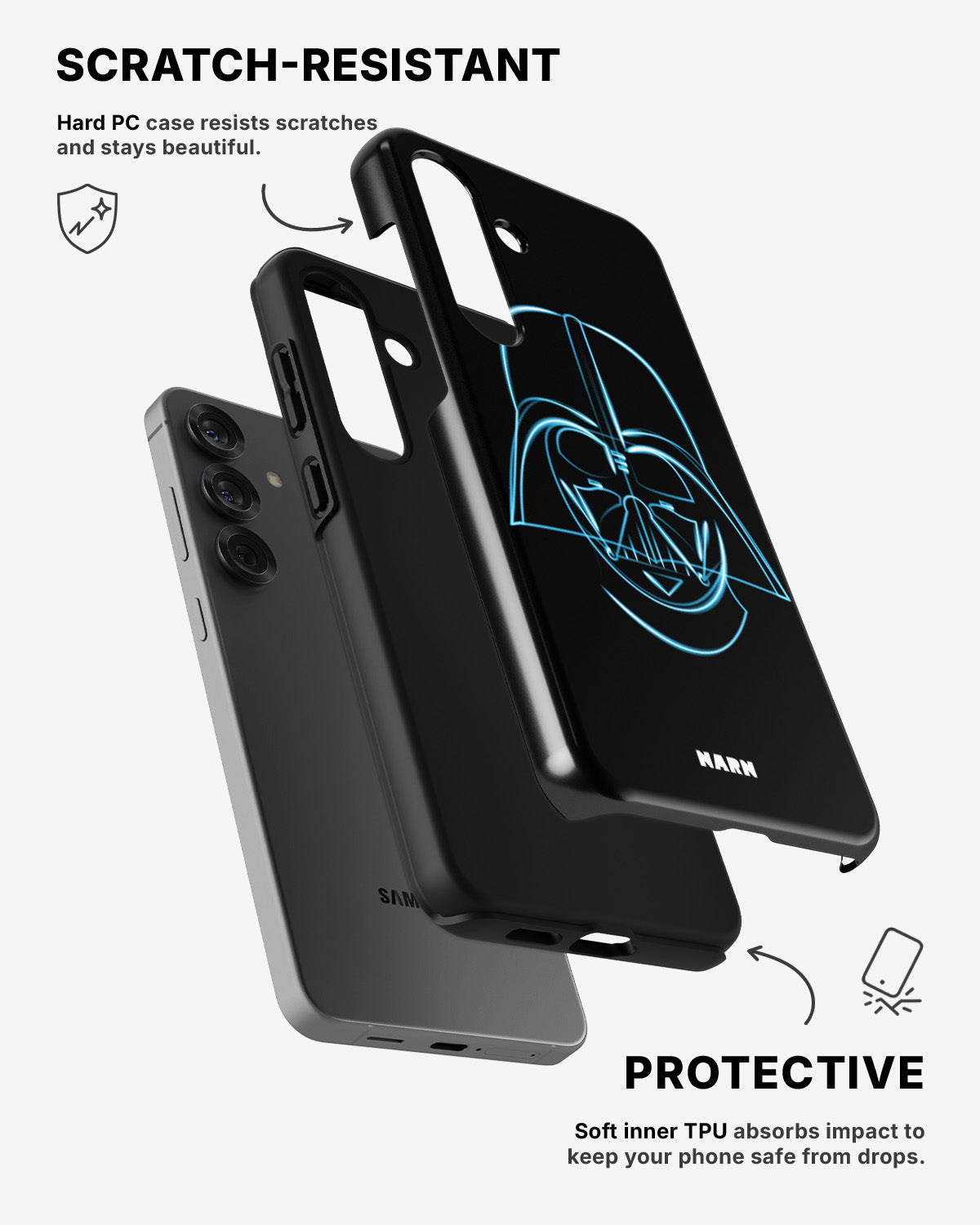 Samsung Galaxy S23 Plus Tough Case – Darth Vader - View 2