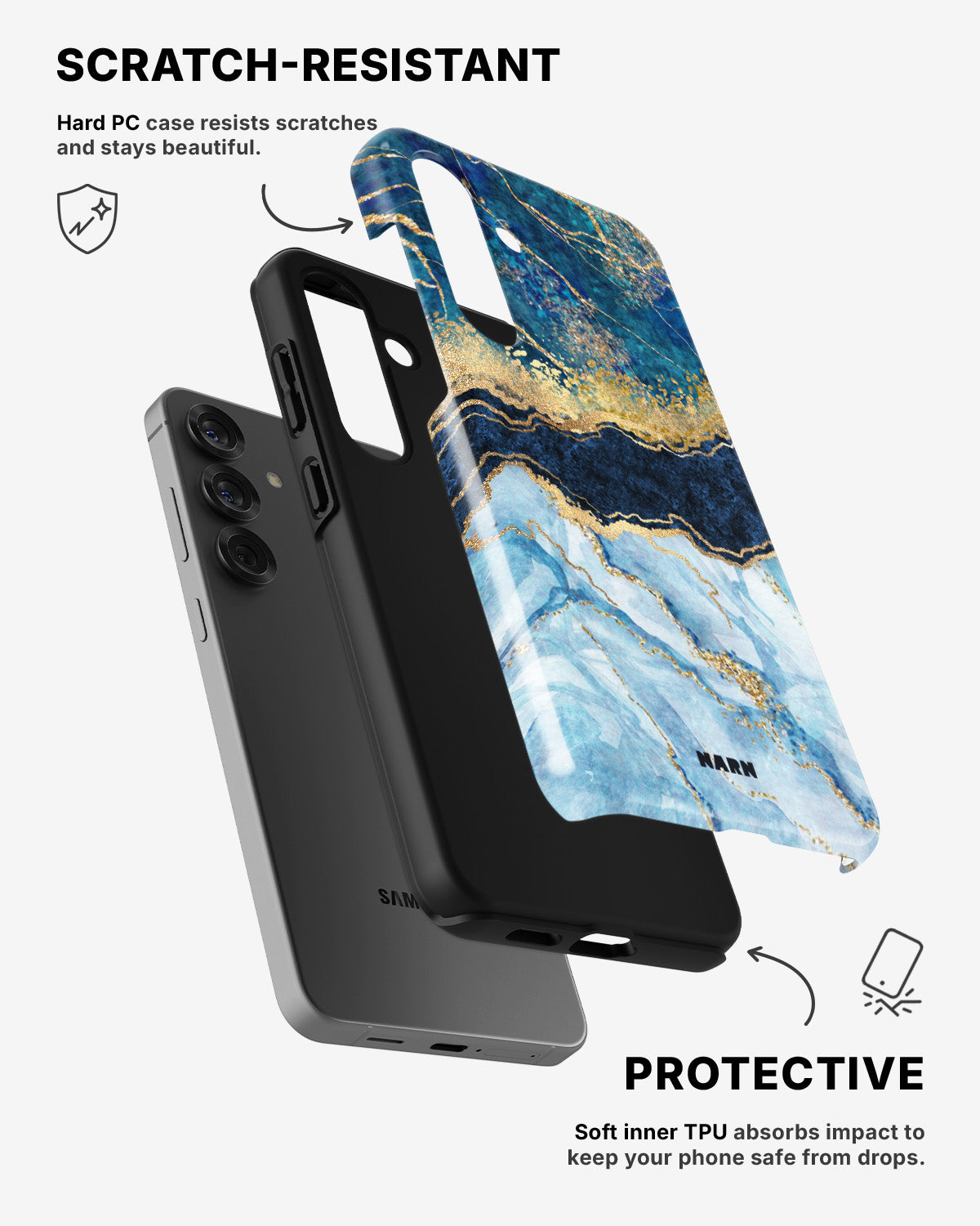 Samsung Galaxy S23 Plus Tough Case – Blue Dream - View 2