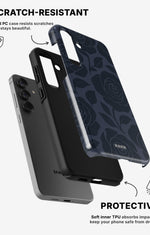 Samsung Galaxy S23 Plus Tough Case – Midnight Rose - View 2