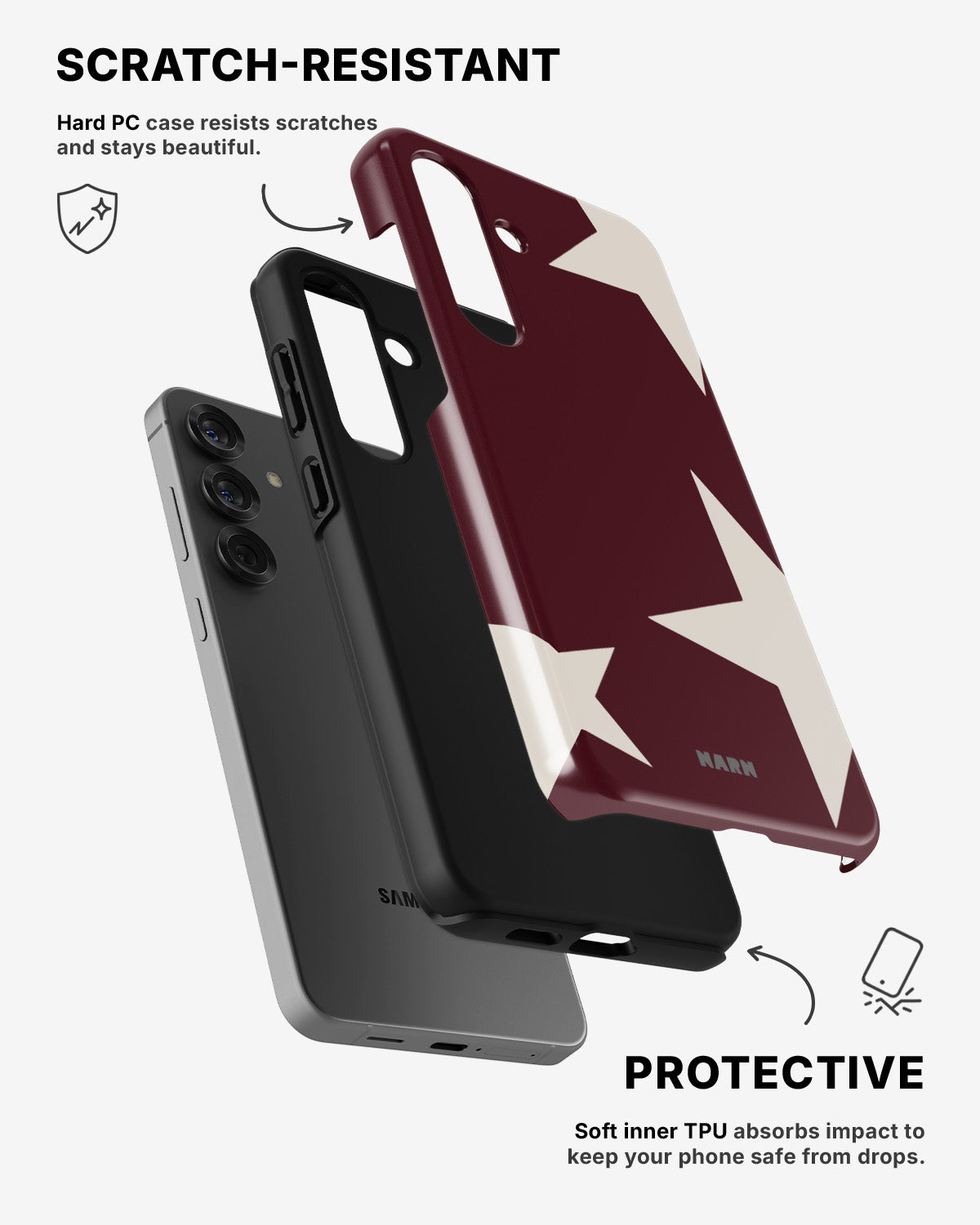 Samsung Galaxy S23 Plus Tough Case – Rouge Star - View 2