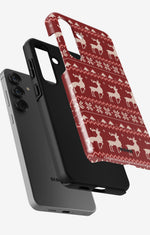 Samsung Galaxy S23 Plus Tough Case – Reindeer Knit - View 2