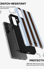 Samsung Galaxy S23 Plus Tough Case – Bistro Stripes - View 2