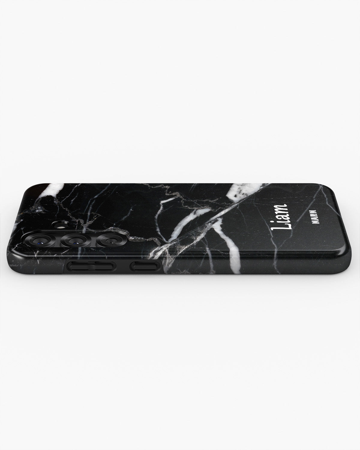 Samsung Galaxy S23 Plus Tough Case – Custom - Black Marble - View 3