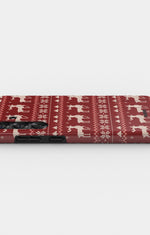 Samsung Galaxy S23 Plus Tough Case – Reindeer Knit - View 3