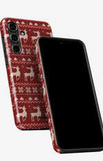 Samsung Galaxy S23 Plus Tough Case – Reindeer Knit - View 5